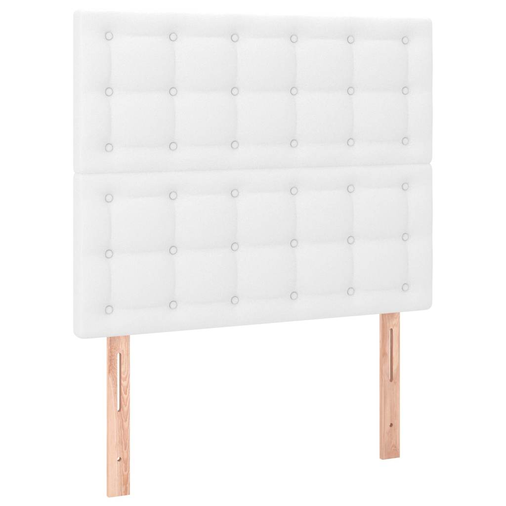 Giroletto con Testiera Bianco 90x200 cm in Similpelle