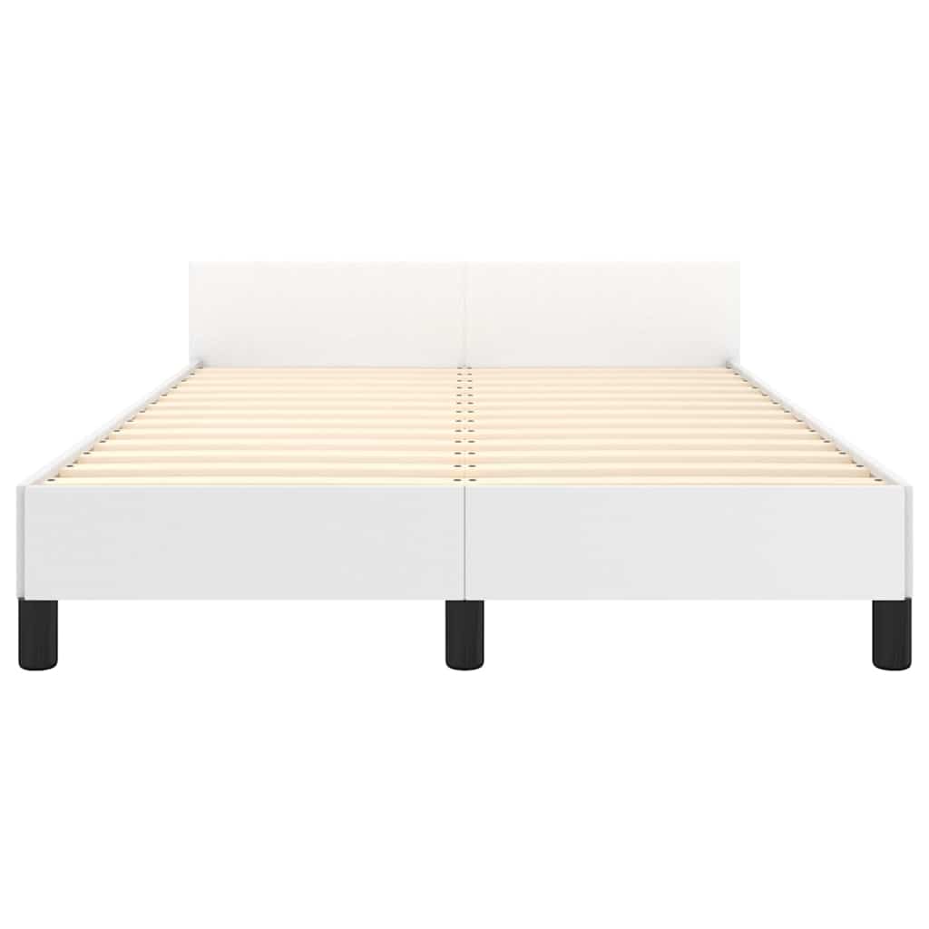 Giroletto con Testiera Bianco 120x200 cm in Similpelle