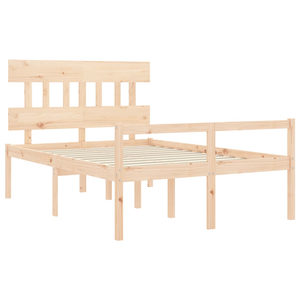 Letto per Anziani con Testiera Small Double in Legno Massello