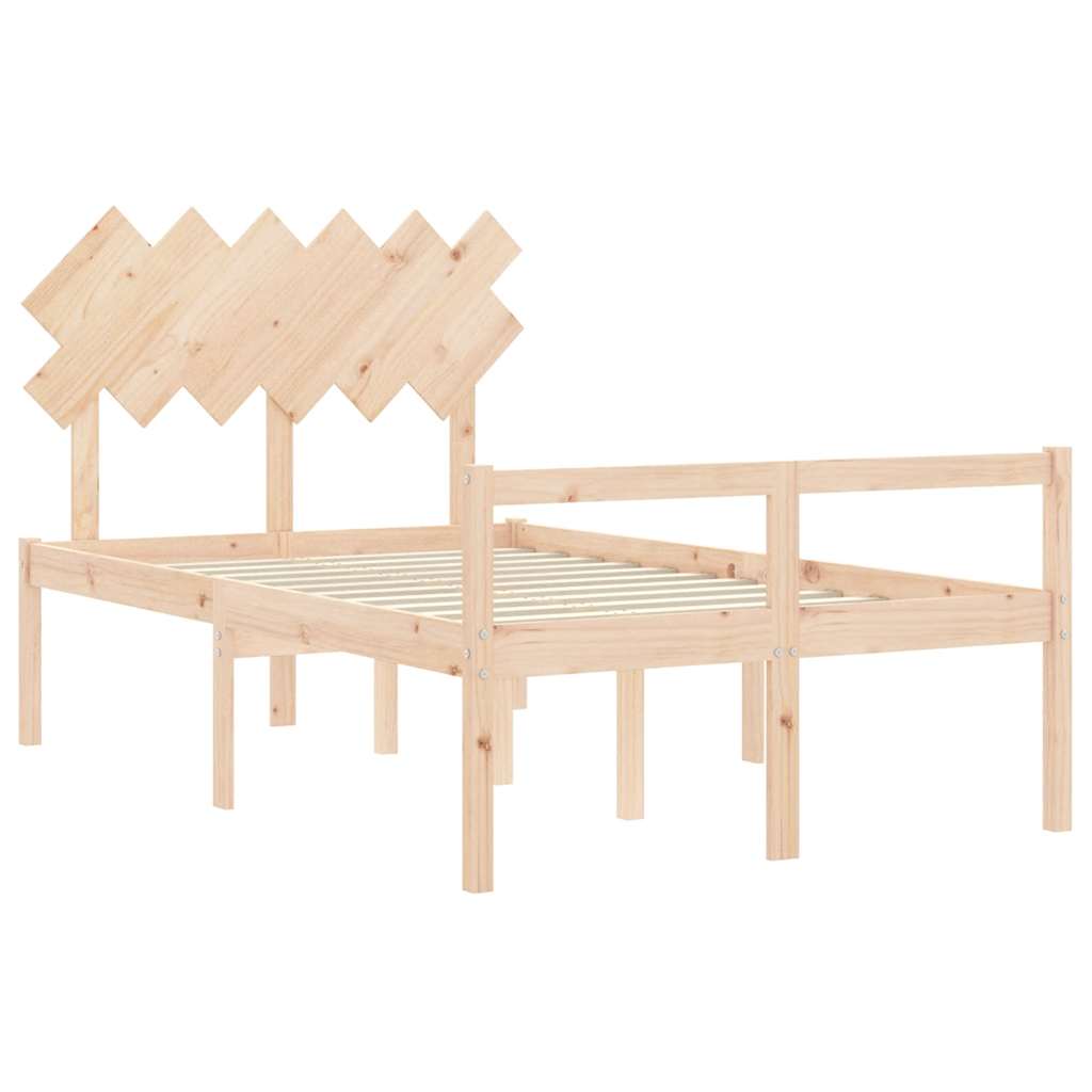 Letto per Anziani con Testiera Small Double in Legno Massello