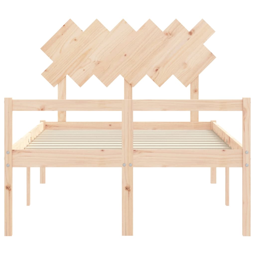 Letto per Anziani con Testiera Small Double in Legno Massello