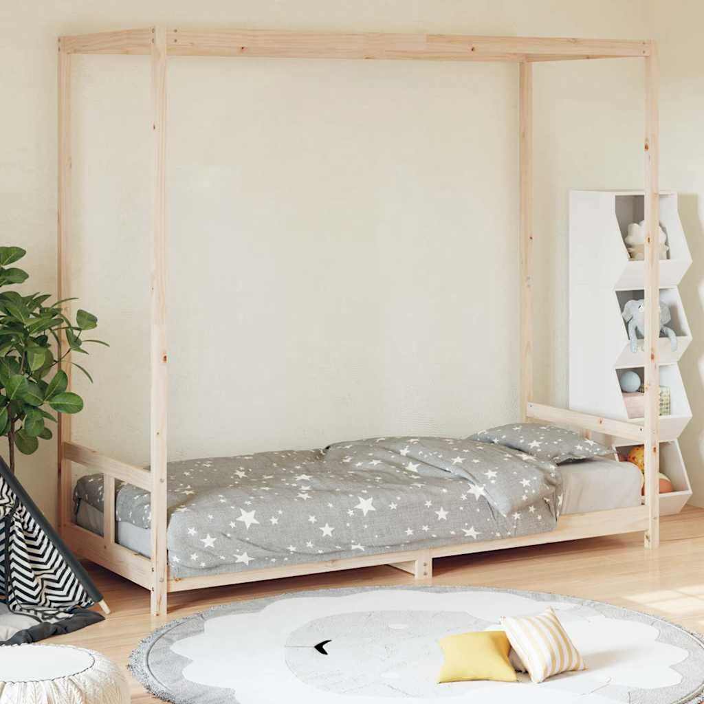 Giroletto per Bambini 80x200 cm in Legno Massello di Pino