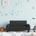 Divano per Bambini Nero 70x45x30 cm in Similpelle