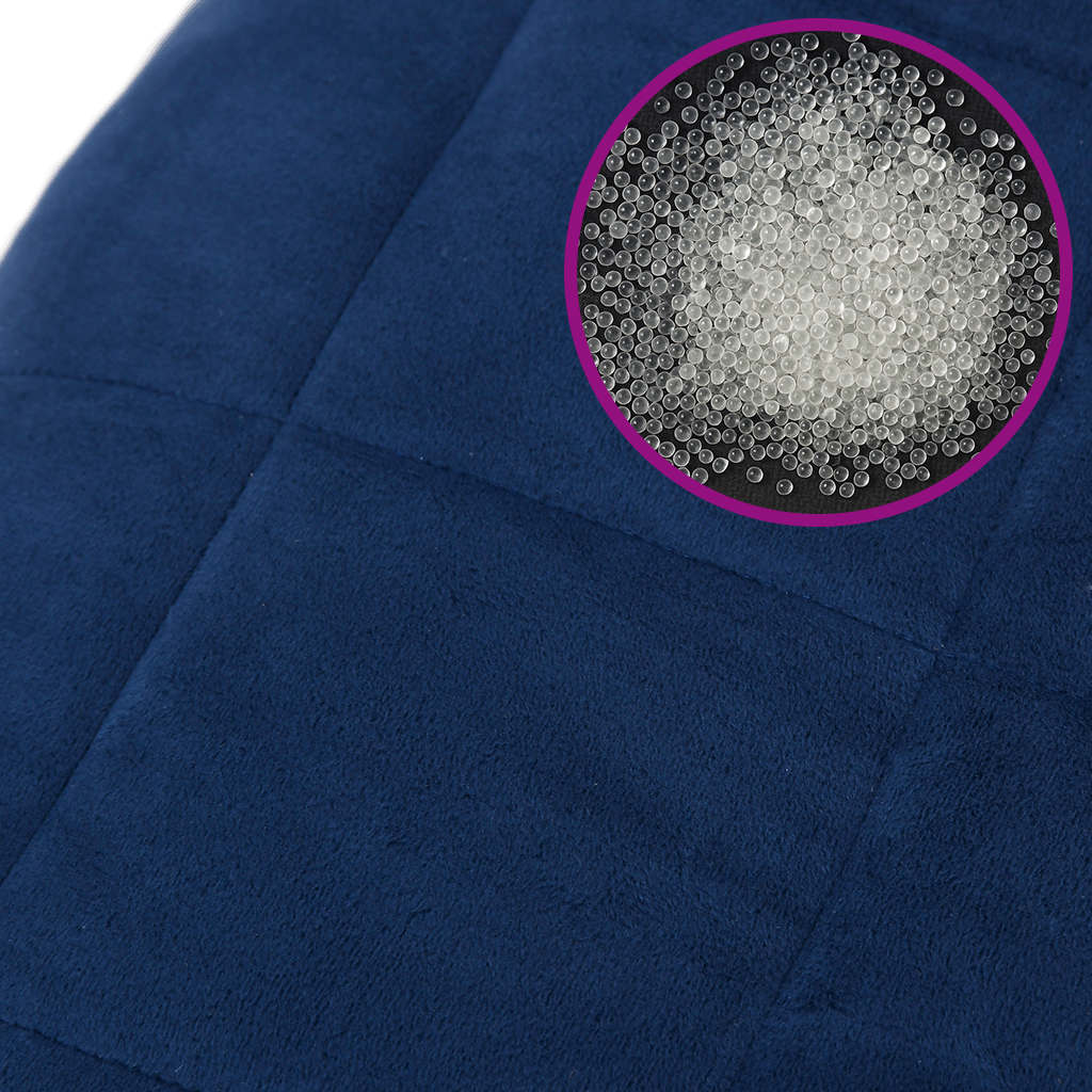 Coperta Ponderata Blu 100x200 cm 9 kg Tessuto