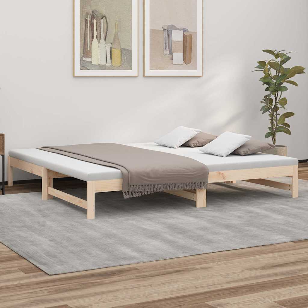Dormeuse Estraibile 80x200 cm in Legno Massello di Pino