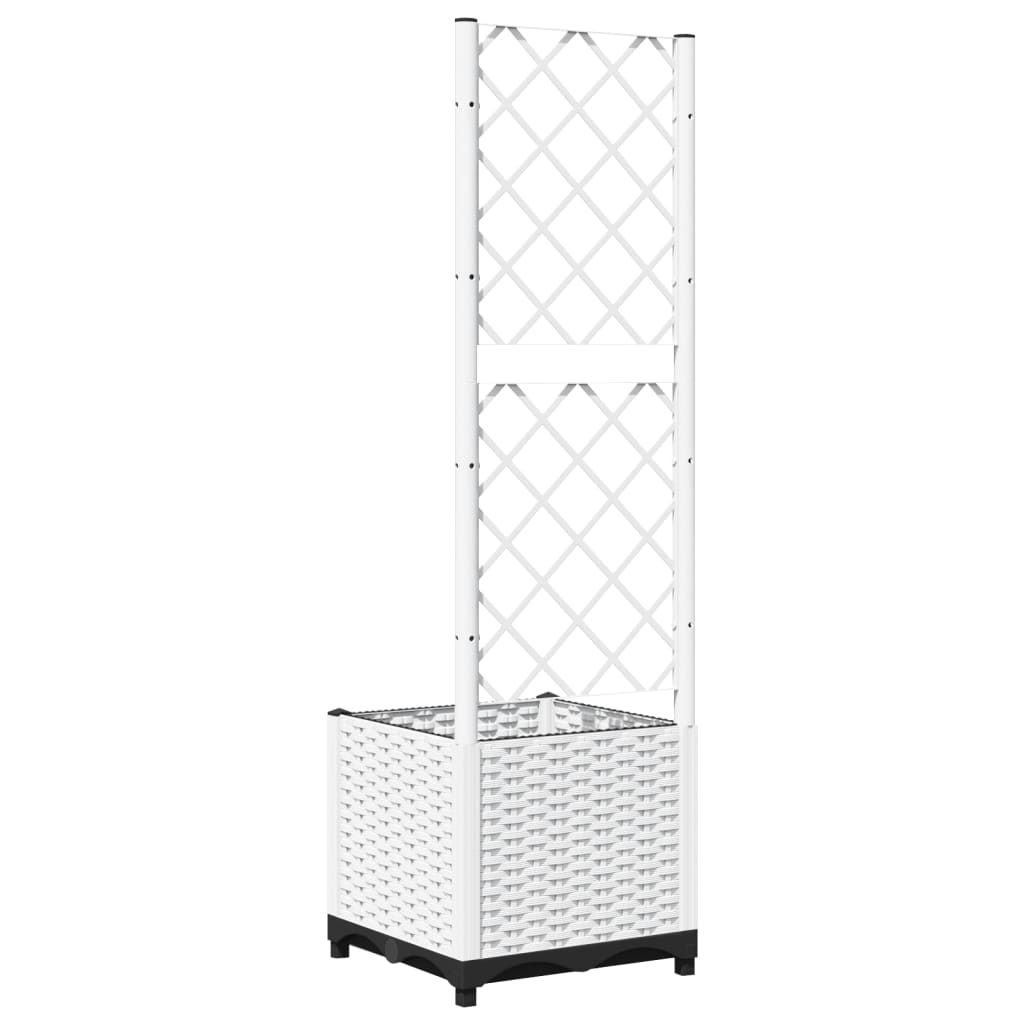 Vaso da giardino Bianco 40 x 40 x 136 cm