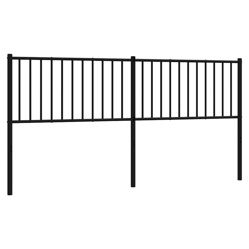 Testiera di Ricambio in Metallo Nero 180 cm