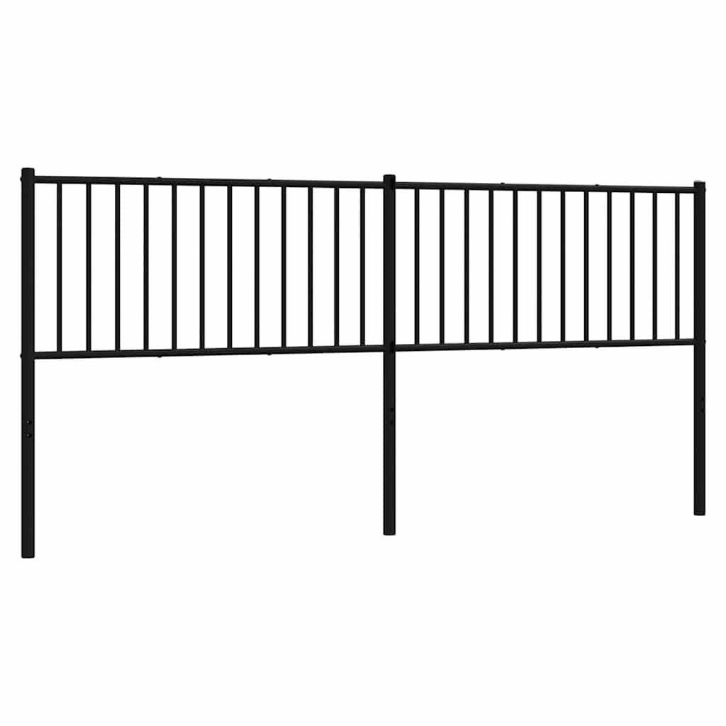 Testiera di Ricambio in Metallo Nero 193 cm