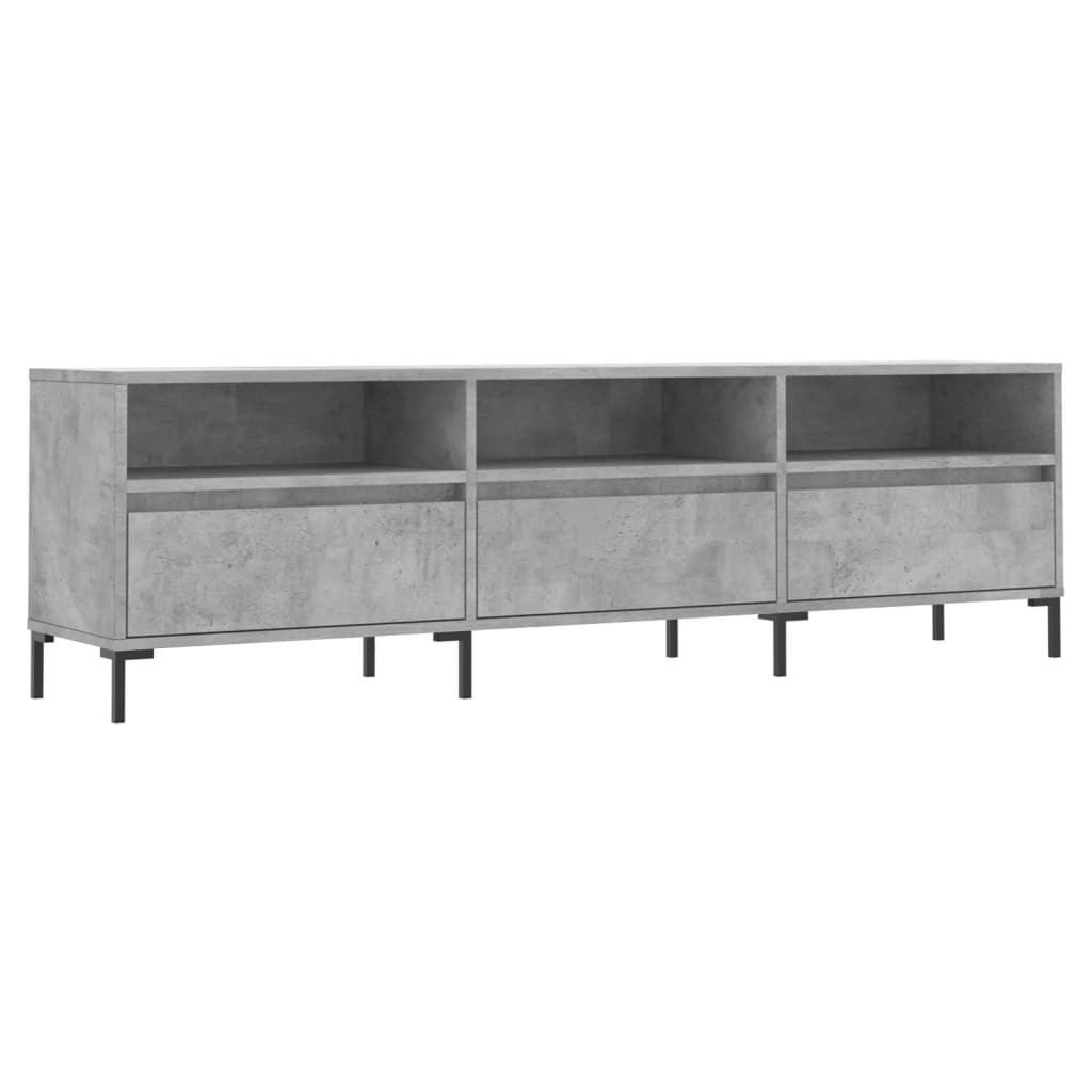 Mobile TV Grigio Cemento 150x30x44,5 cm Legno Multistrato