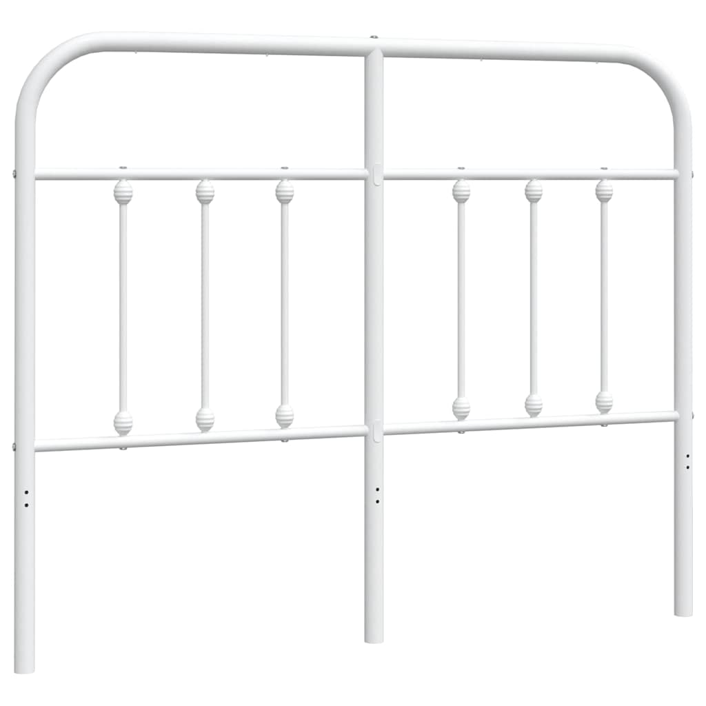 Testiera di Ricambio in Metallo Bianco 120 cm