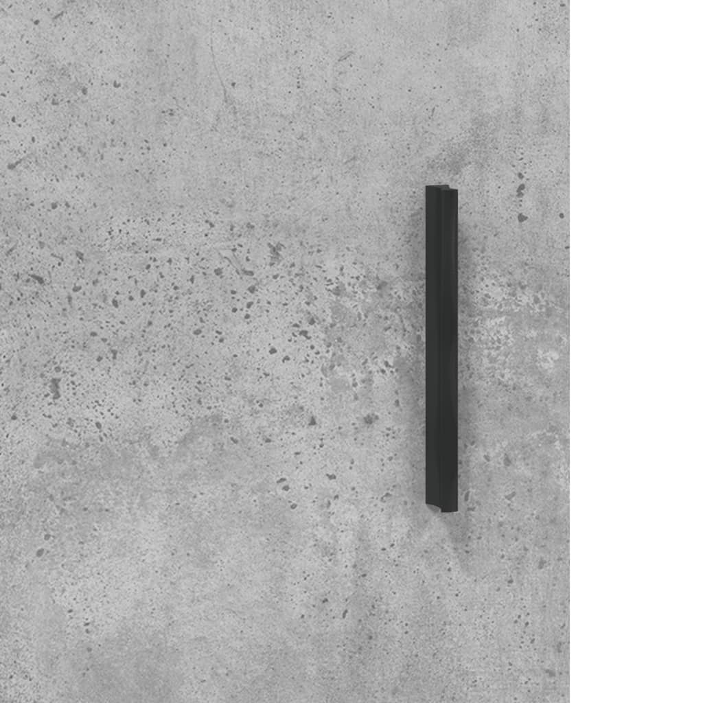 Scrivania Grigio Cemento 140x50x75 cm in Legno Multistrato