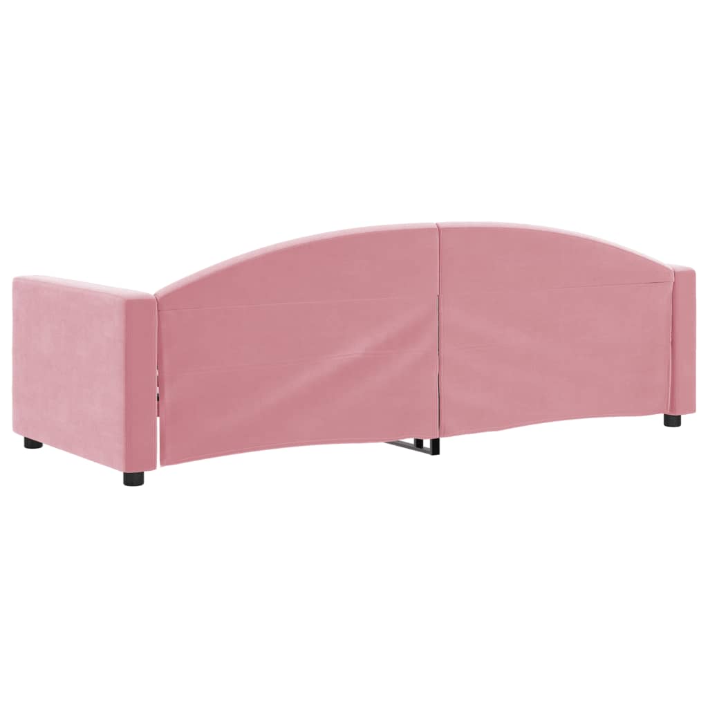 Letto da Giorno Rosa 80x200 cm in Velluto