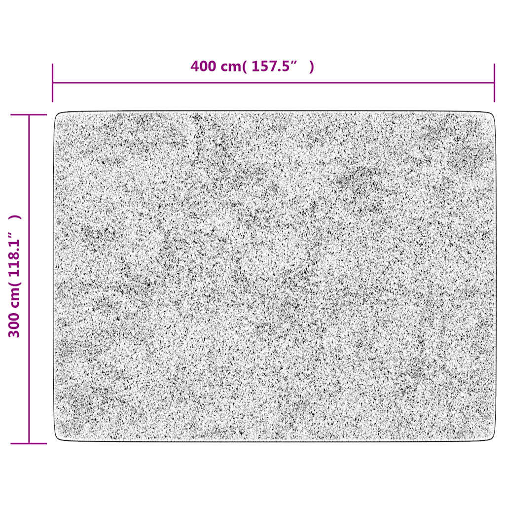Tappeto Lavabile Grigio 400x300 cm