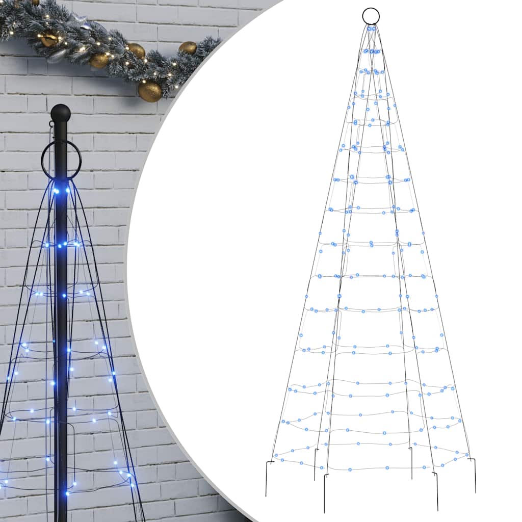 Albero di Natale a LED 200 LED Blu 180 cm