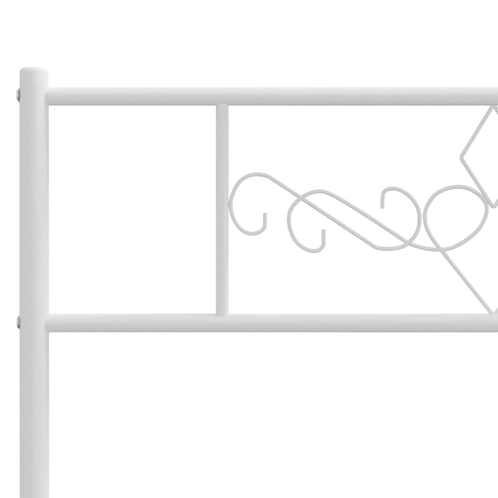 Testiera di Ricambio in Metallo Bianco 180 cm