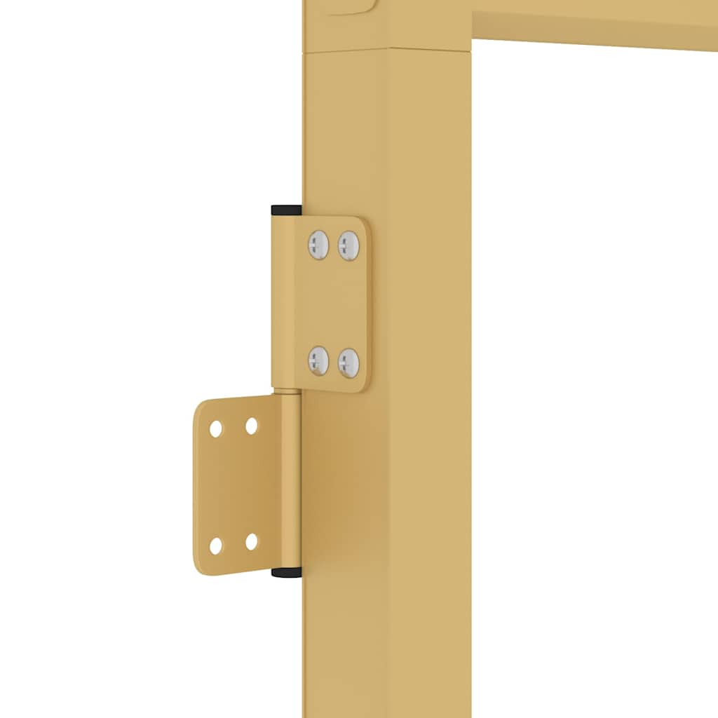 Porta Interni Sottile Oro 83x201,5cm Vetro Temperato Alluminio