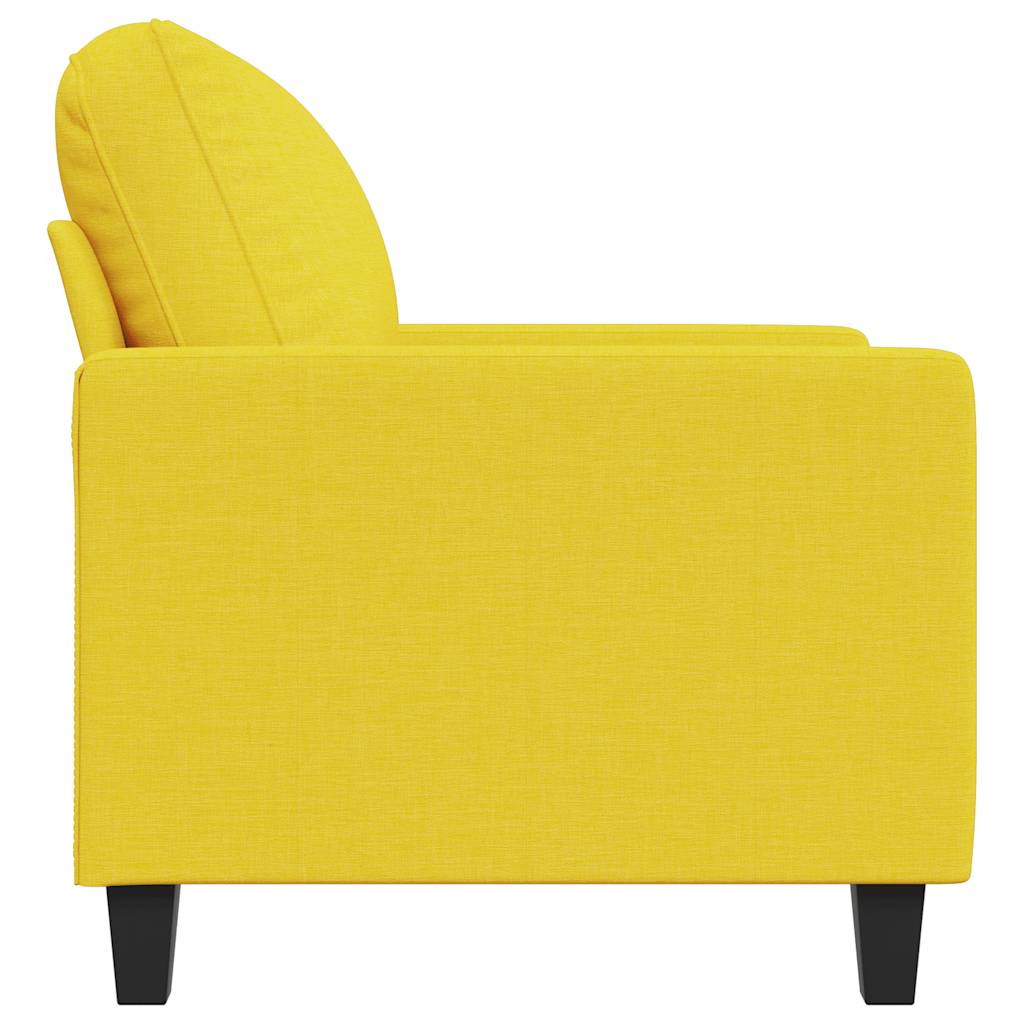 Poltrona Giallo Chiaro 60 cm in Tessuto