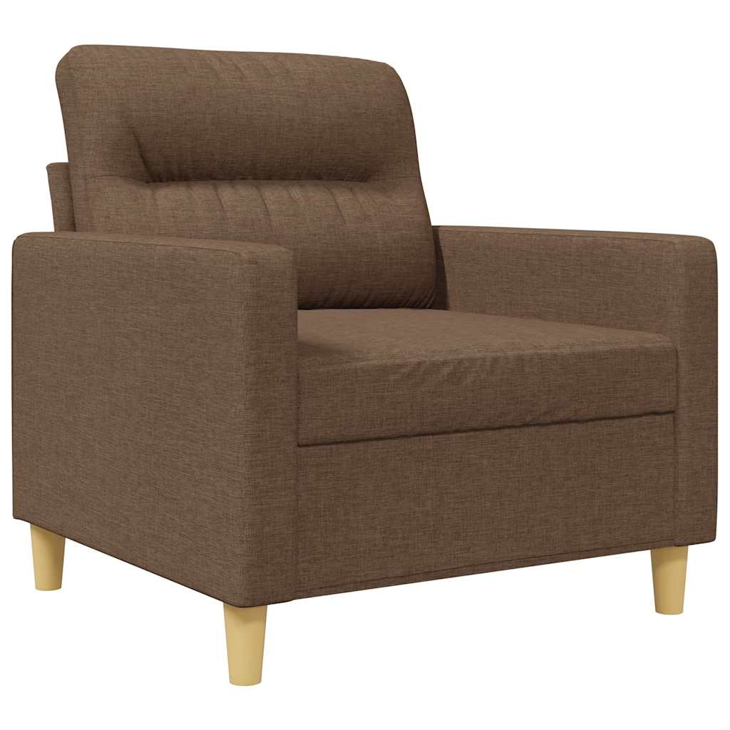 Poltrona Marrone 60 cm in Tessuto
