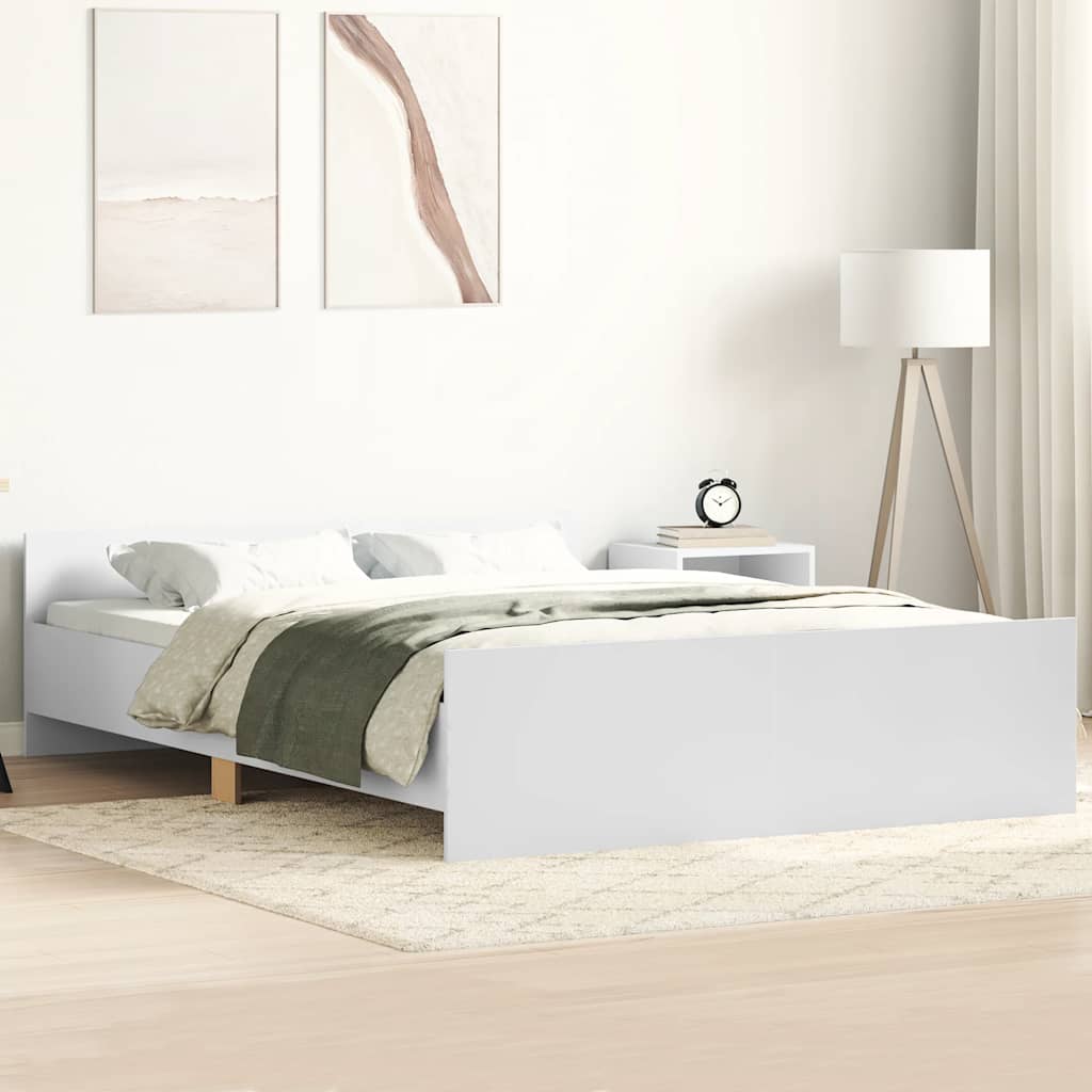 Giroletto con Testiera e Pediera Bianco 150x200 cm