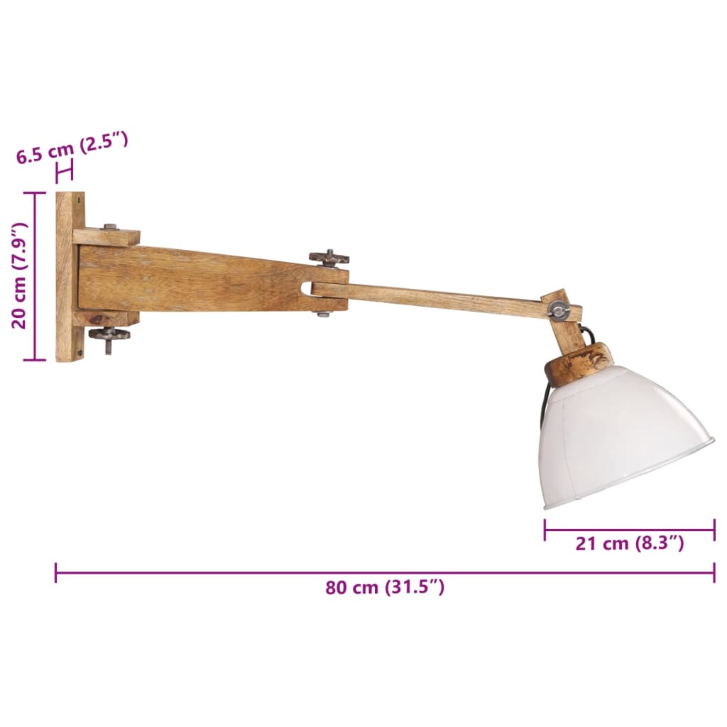 Lampada a Parete 25 W Bianca E27