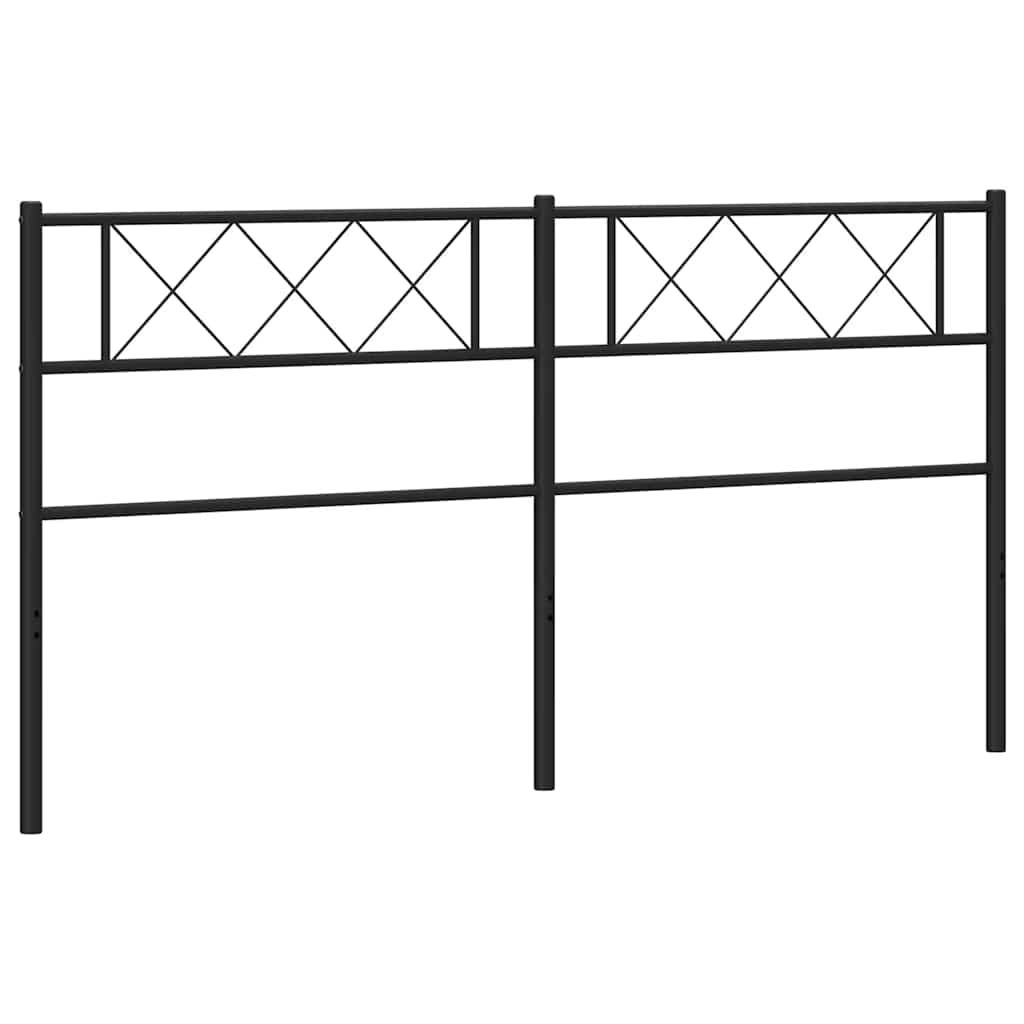 Testiera di Ricambio in Metallo Nero 200 cm