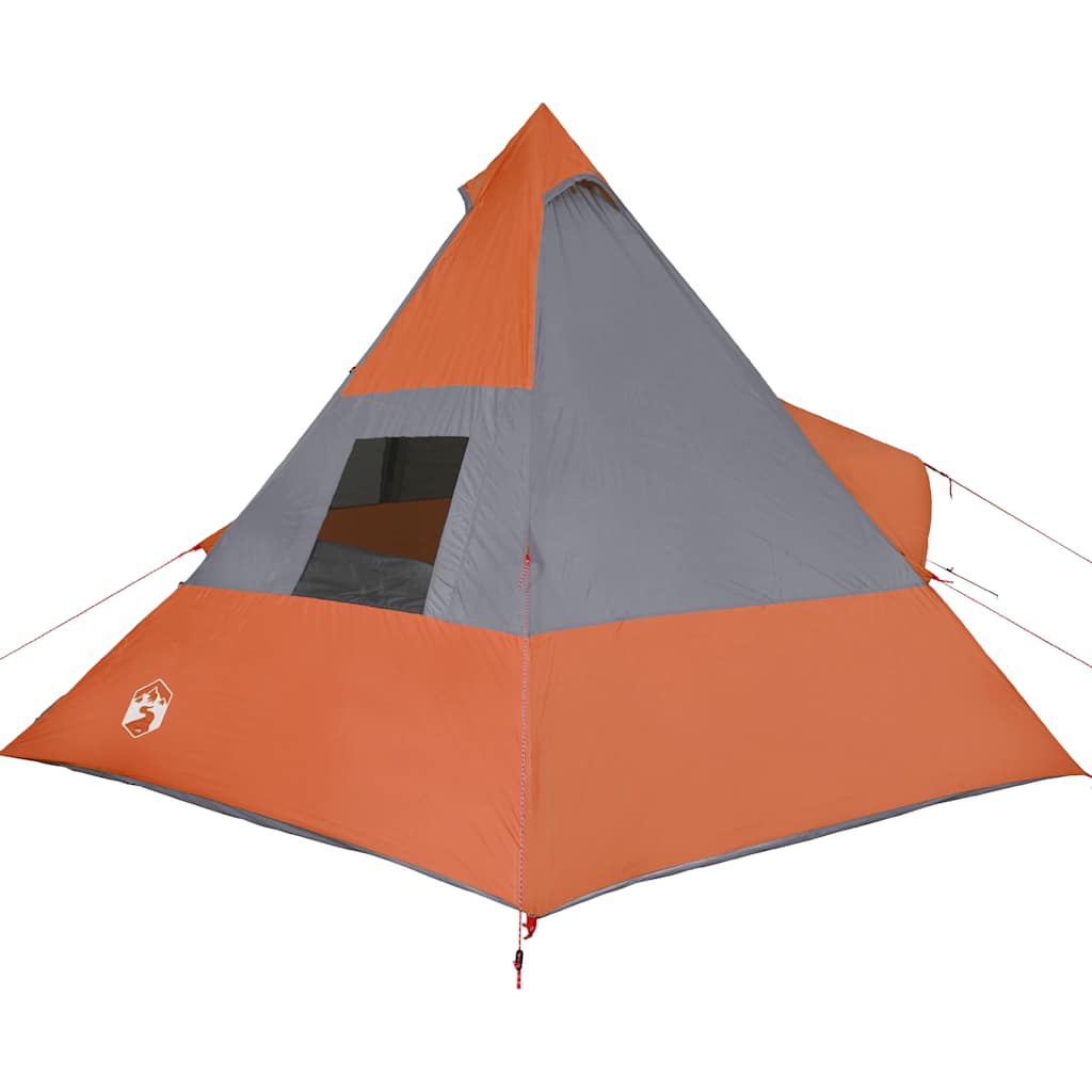 Tenda da Campeggio Tipi 7 Persone Arancione Impermeabile