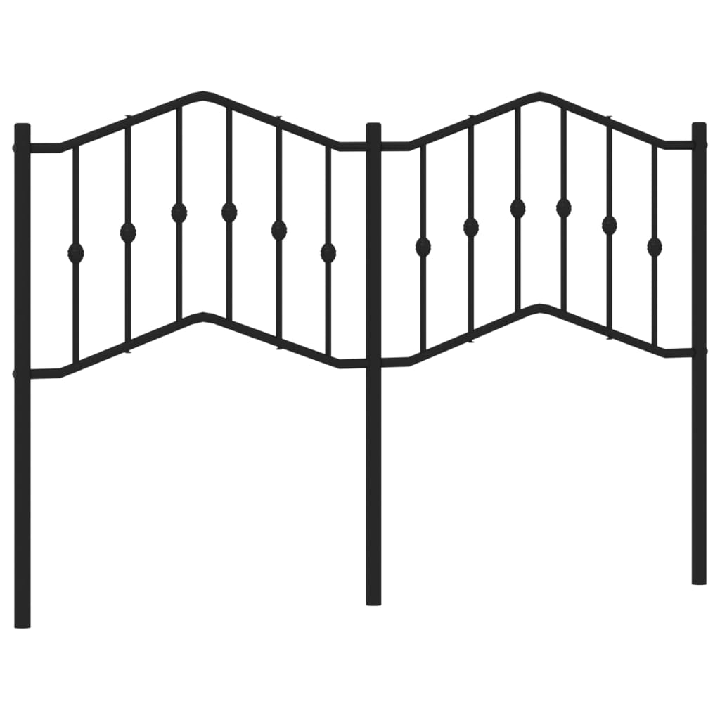 Testiera di Ricambio in Metallo Nero 150 cm