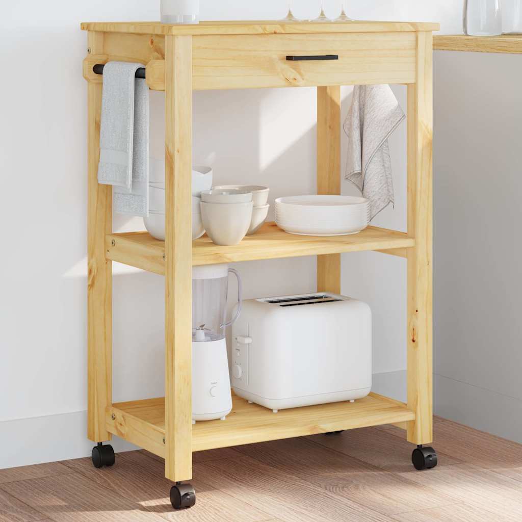 Carrello da Cucina MONZA 60x40x88,5 cm Ambra Cera