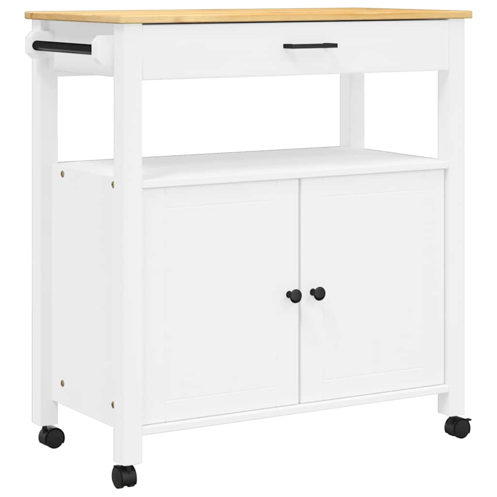 Carrello da Cucina MONZA 84x40x88,5 cm Bianco