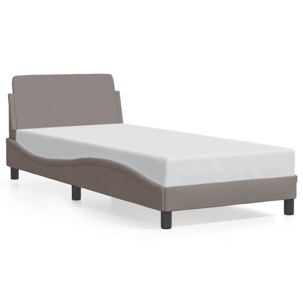 Giroletto con Testiera Dover Tortora 80x200cm Tessuto