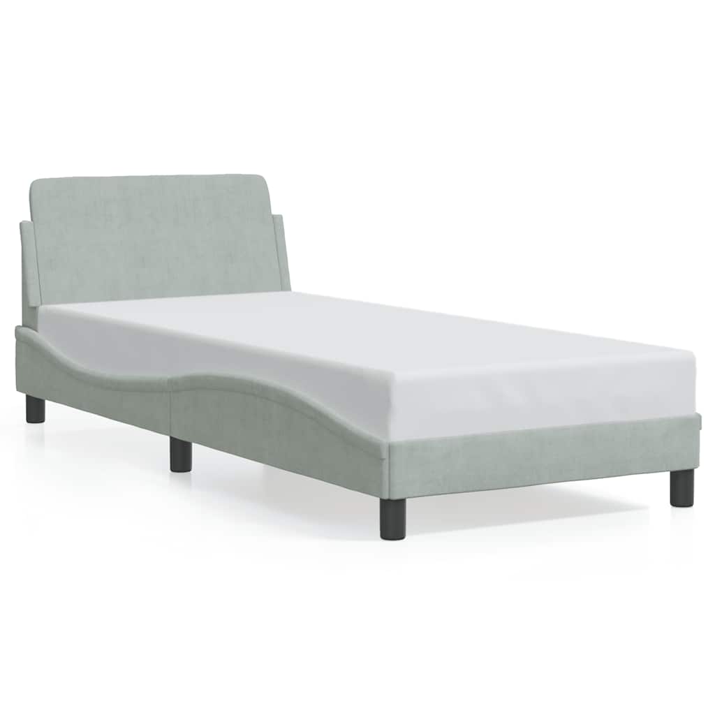Giroletto Dover Grigio Chiaro 80x200 cm Velluto