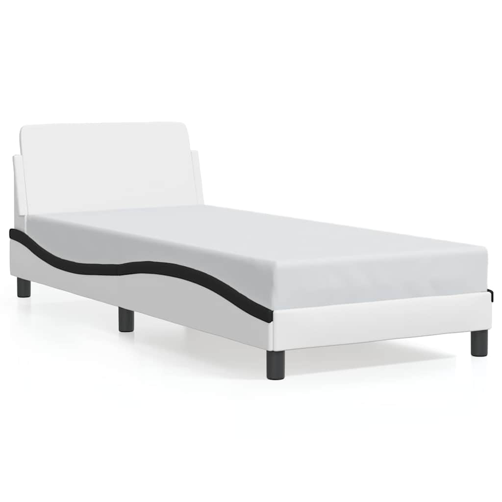 Giroletto Dover Bianco e Nero 90x200 cm in Similpelle