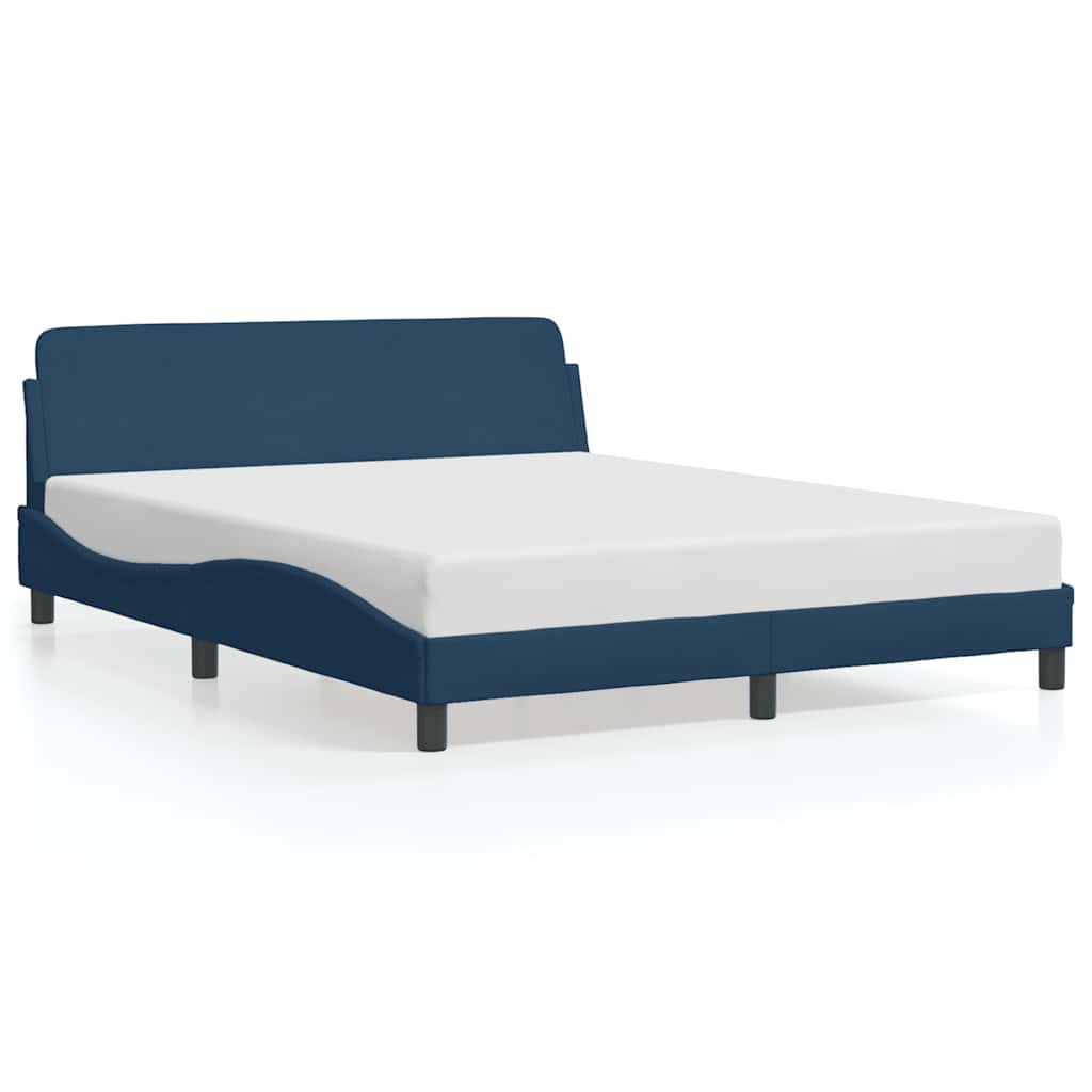 Giroletto con Testiera Dover Blu 160x200 cm Tessuto