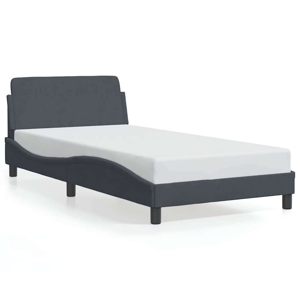 Giroletto Dover Grigio Scuro 100x190 cm in Velluto