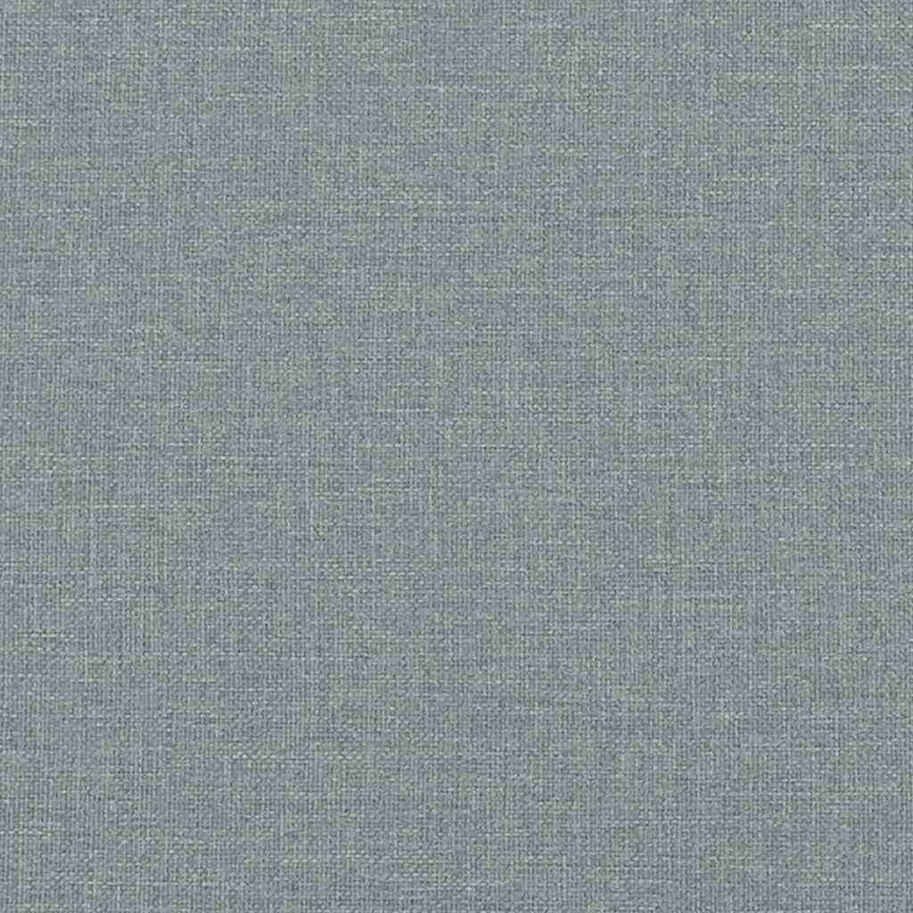 Struttura letto Dover Grigio Chiaro 135x190 cm in Tessuto