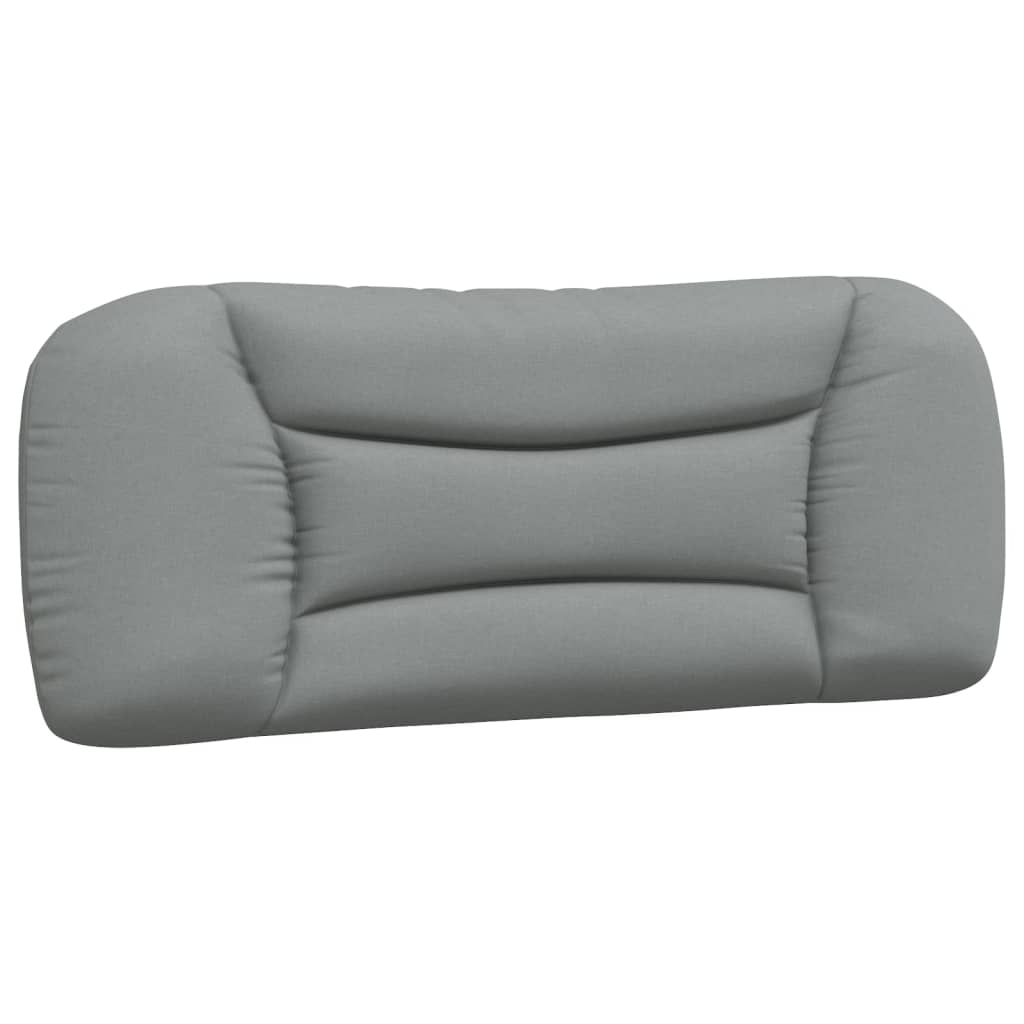 Cuscino Testiera Hvar Grigio Chiaro 100 cm in Tessuto