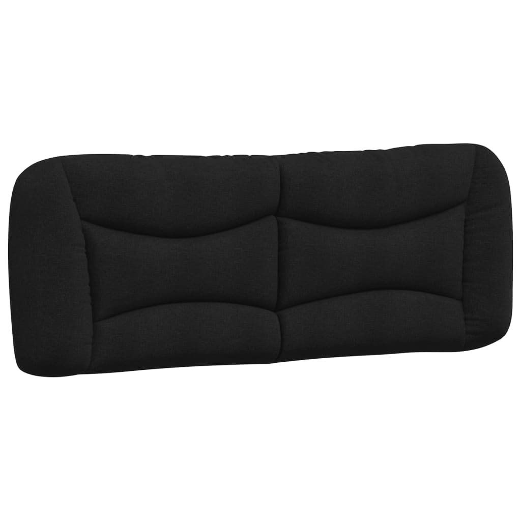Cuscino Testiera Hvar Nero 120 cm in Tessuto