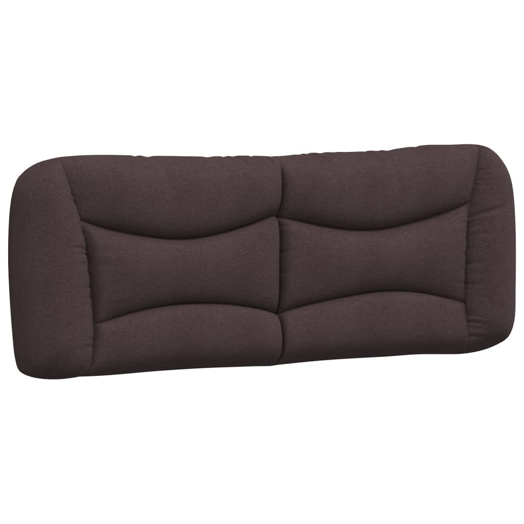 Cuscino Testiera Hvar Marrone Scuro 140 cm in Tessuto