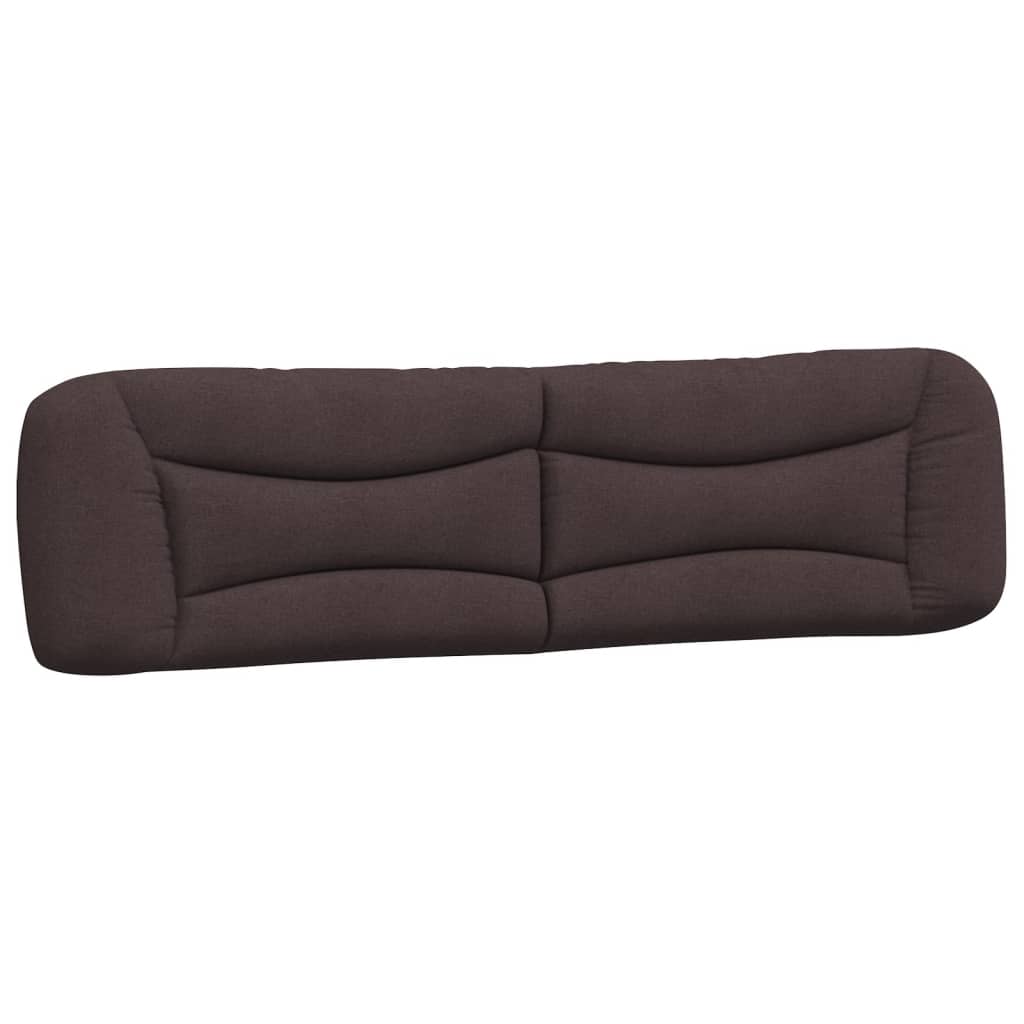 Cuscino Testiera Hvar Marrone Scuro 200 cm in Tessuto