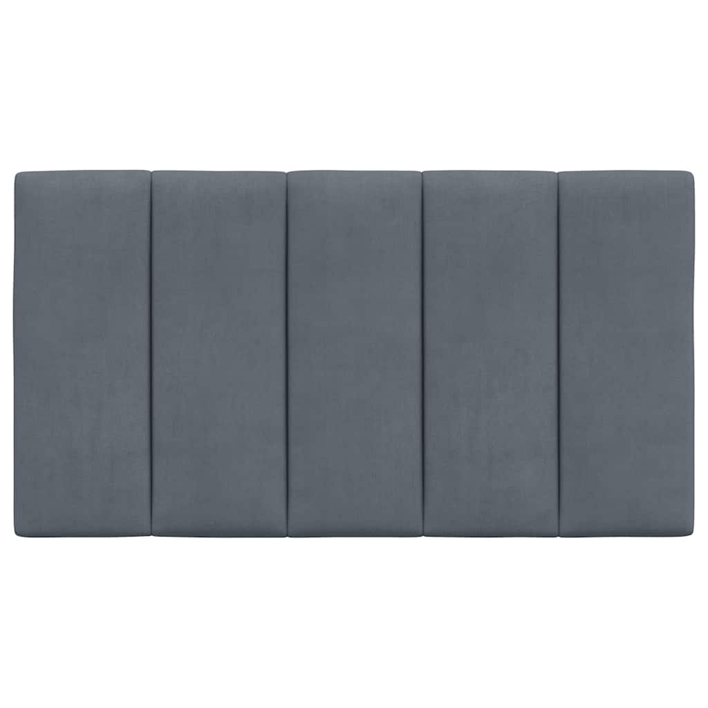 Cuscino Testiera Hanko Grigio Scuro 80 cm in Velluto
