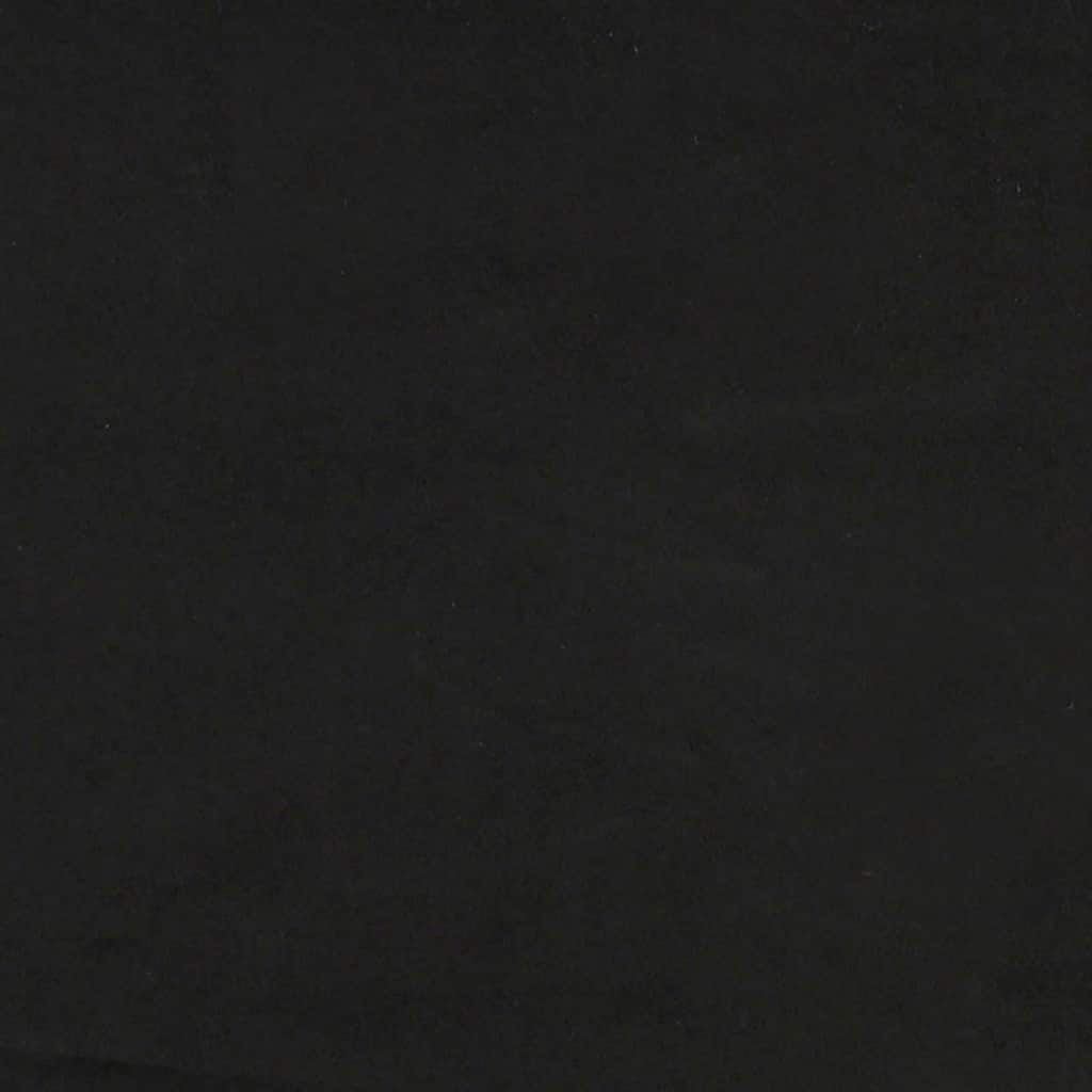 Cuscino Testiera Hanko Nero 80 cm in Velluto
