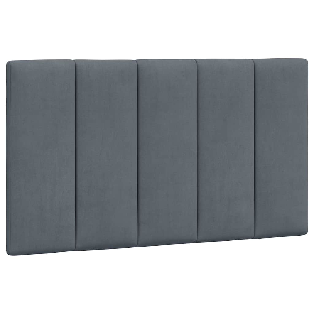 Cuscino Testiera Hanko Grigio Scuro 90 cm in Velluto