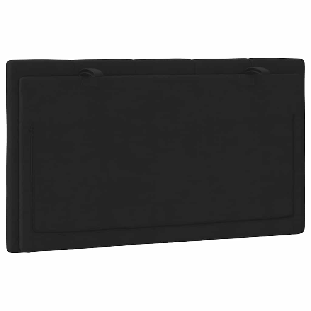 Cuscino Testiera Hanko Nero 90 cm in Velluto