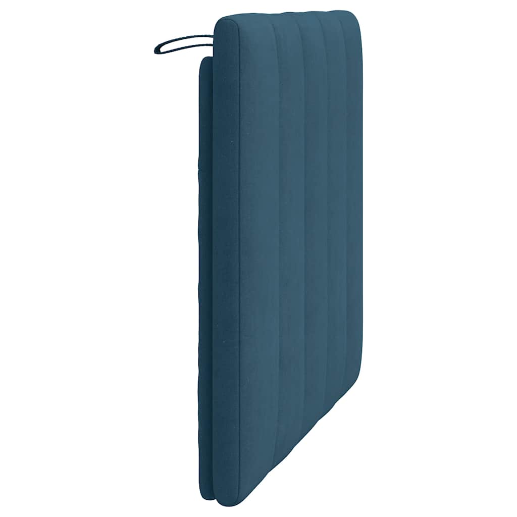 Cuscino Testiera Hanko Blu 90 cm in Velluto