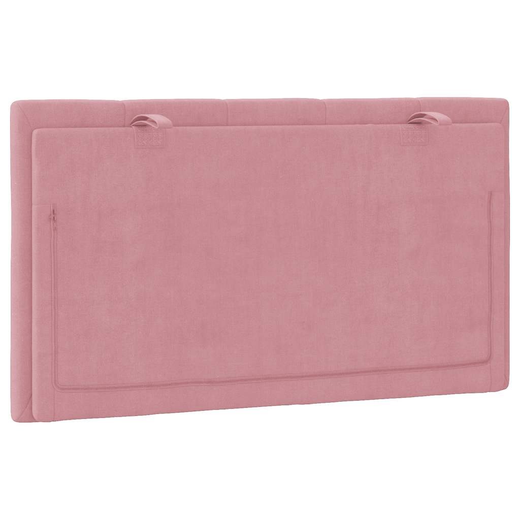 Cuscino Testiera Hanko Rosa 90 cm in Velluto