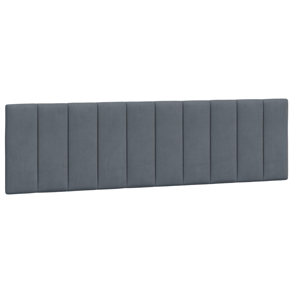Cuscino Testiera Hanko Grigio Scuro 180 cm in Velluto