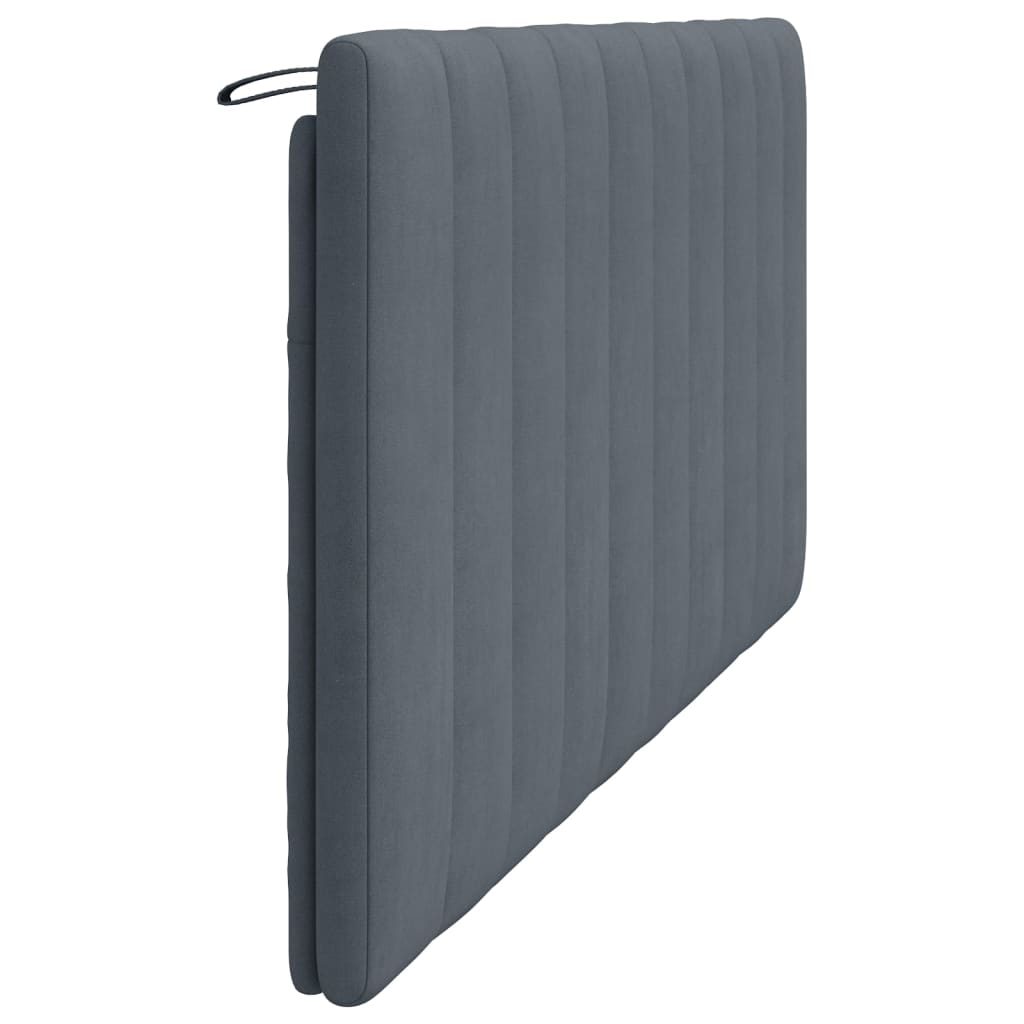 Cuscino Testiera Hanko Grigio Scuro 180 cm in Velluto