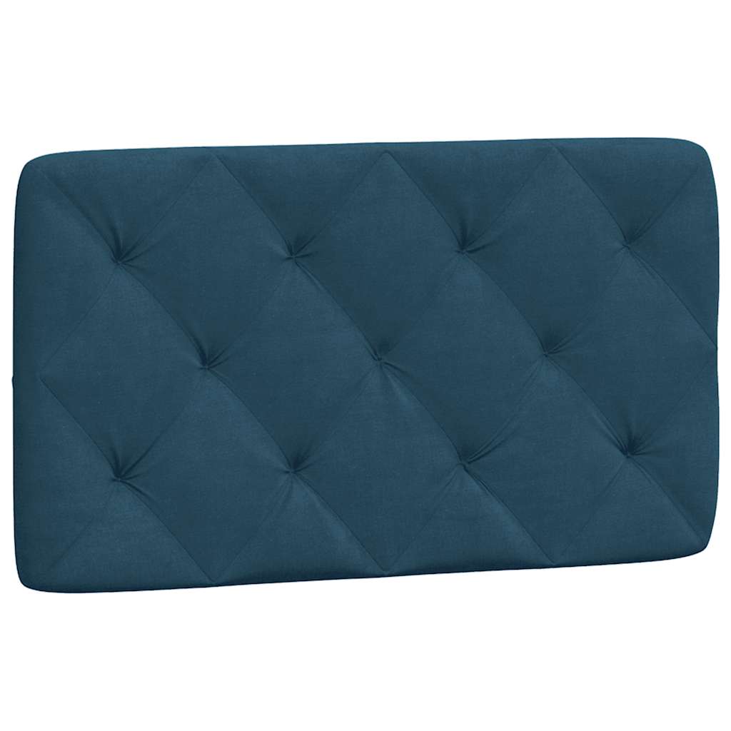 Cuscino Testiera Blu 90 cm in Velluto