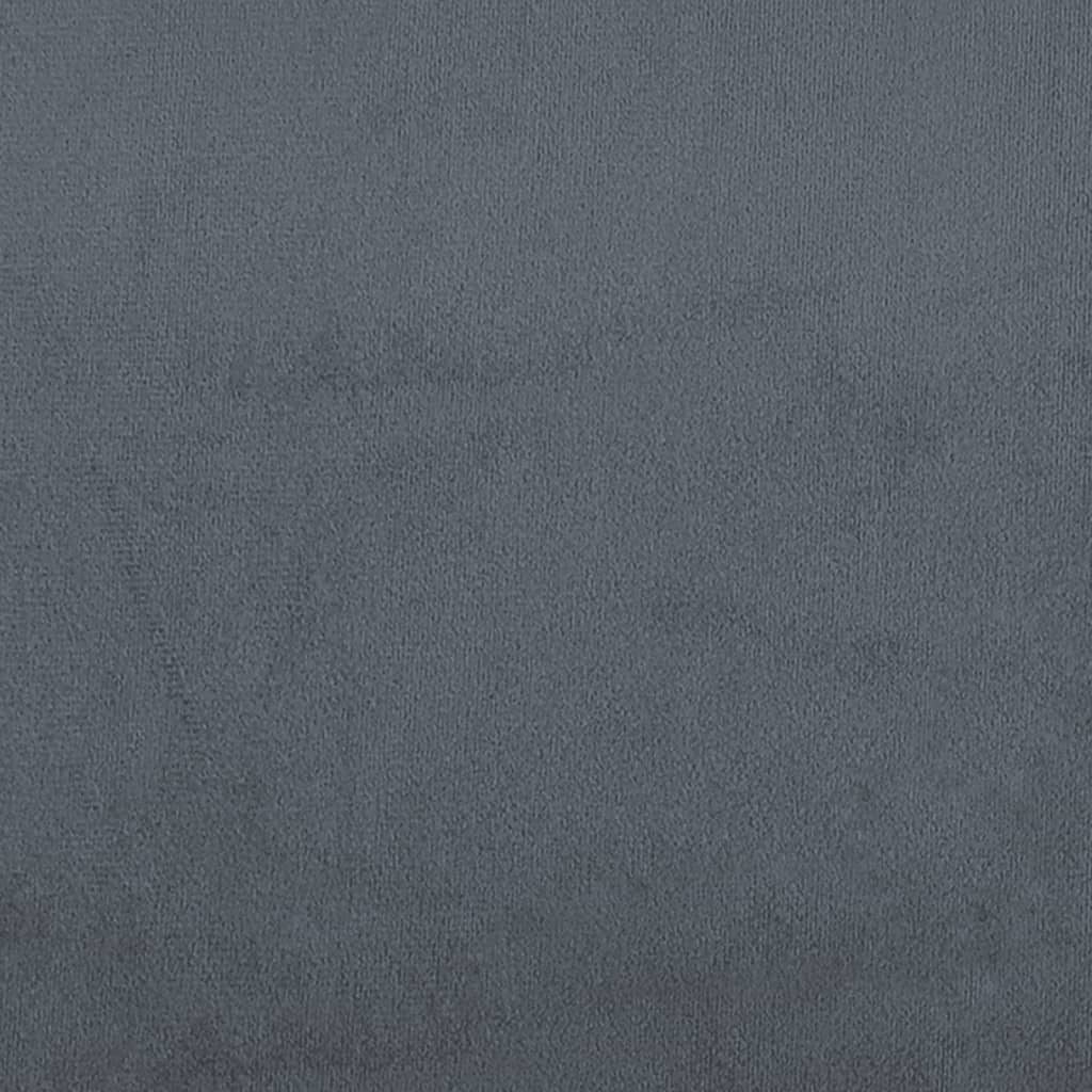 Cuscino Testiera Grigio Scuro 140 cm in Velluto