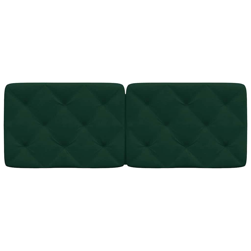 Cuscino Testiera Verde Scuro 140 cm in Velluto